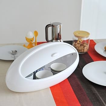 ポポリ　ALESSIアレッシィAMMI22Y　と　ASG22B Amazon.com: Alessi | Gnam - Design Bread Bin, Thermoplastic